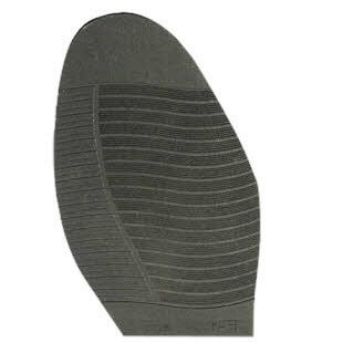 view of the bottom of a black shoe sole