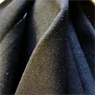 Close up photo of black microfibre lining