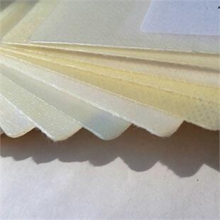View of multiple layers of Ultrafilm single layer extruded film